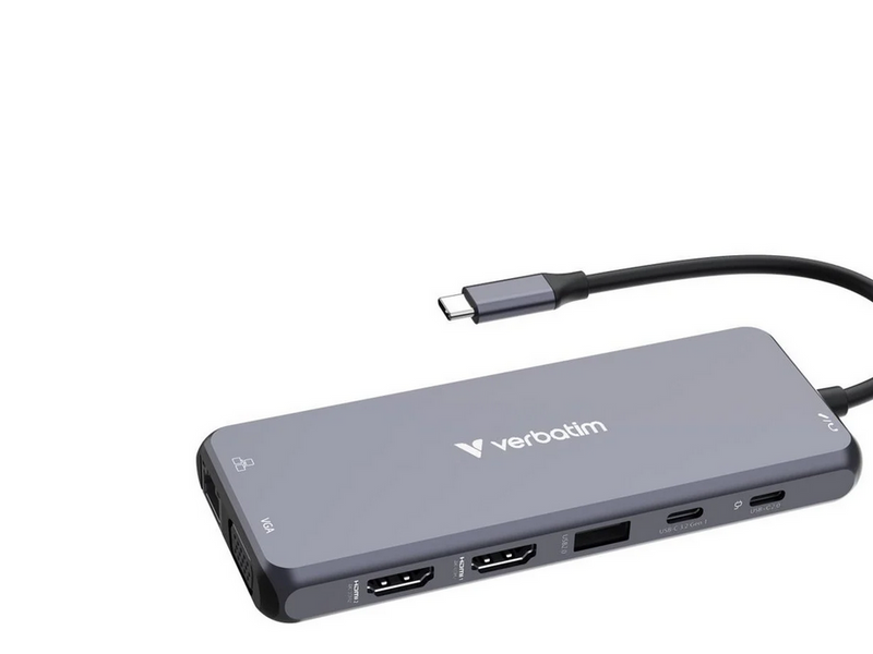 Verbatim CMH-14 14-Port USB-C Pro Multiport Hub USB-Hubs - USB 3.1 - 14 - Grau