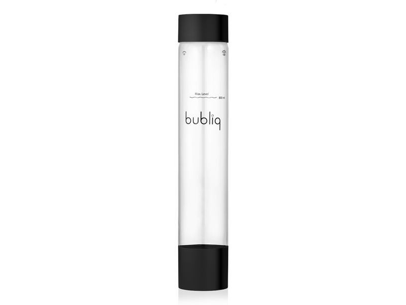 Bubliq Mattschwarz Flasche für bubliq drink carbonator