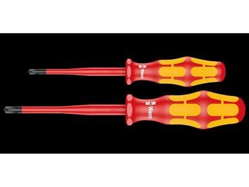 Wera 165 iS PZ/S  1 + 2 Screwdriver set Kraftform Plus series 100. With reduced blade diameter 2 pieces