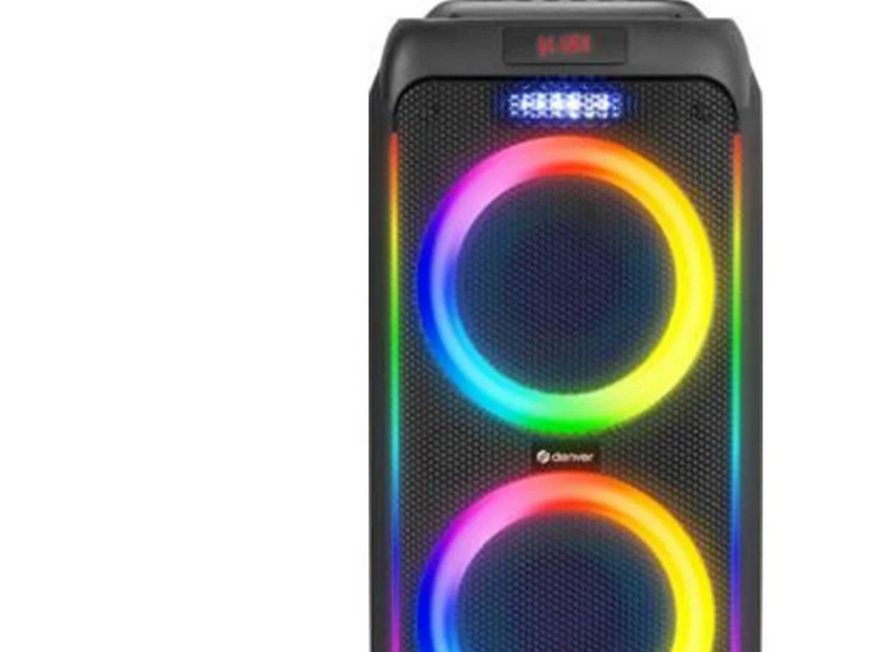DENVER BPS-458 - Portable Karaoke & Party Speaker - 1000W - Bluetooth