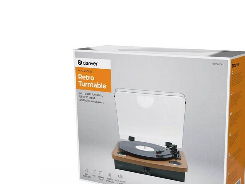 DENVER VPL-230LW - Plattenspieler Braun