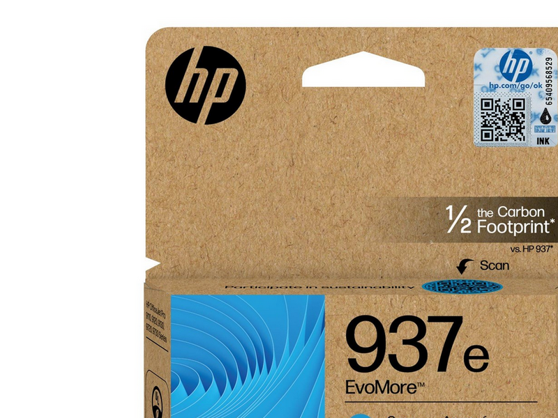 HP 937e / 4S6W6NE EvoMore Cyan Ink