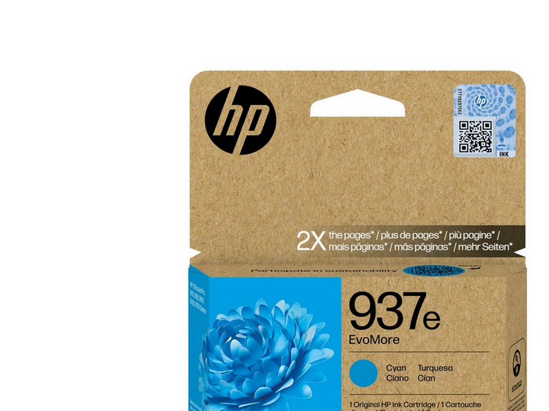 HP 937e / 4S6W6NE EvoMore Cyan Ink