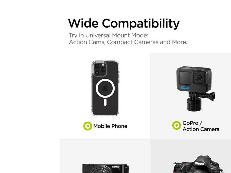 Spigen Tripod Selfie Stick - black - longer version