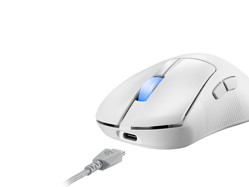 ASUS ROG Keris II Ace - 4K Wireless - Gaming Maus (Weiß)