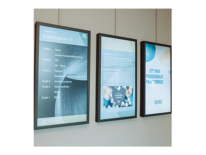 HI-ND Wall Casing PROTECT 50" Portrait - mounting kit - for digital signage LCD panel 50" 200 x 200 mm