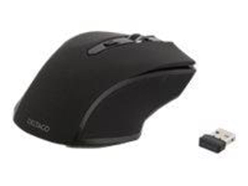 Deltaco MS-763 wireless USB Optical Mouse 5 buttons + scroll Black - Maus (Schwarz)