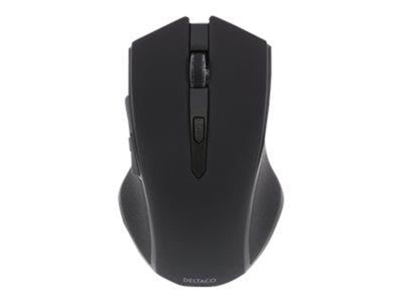 Deltaco MS-763 wireless USB Optical Mouse 5 buttons + scroll Black - Maus (Schwarz)