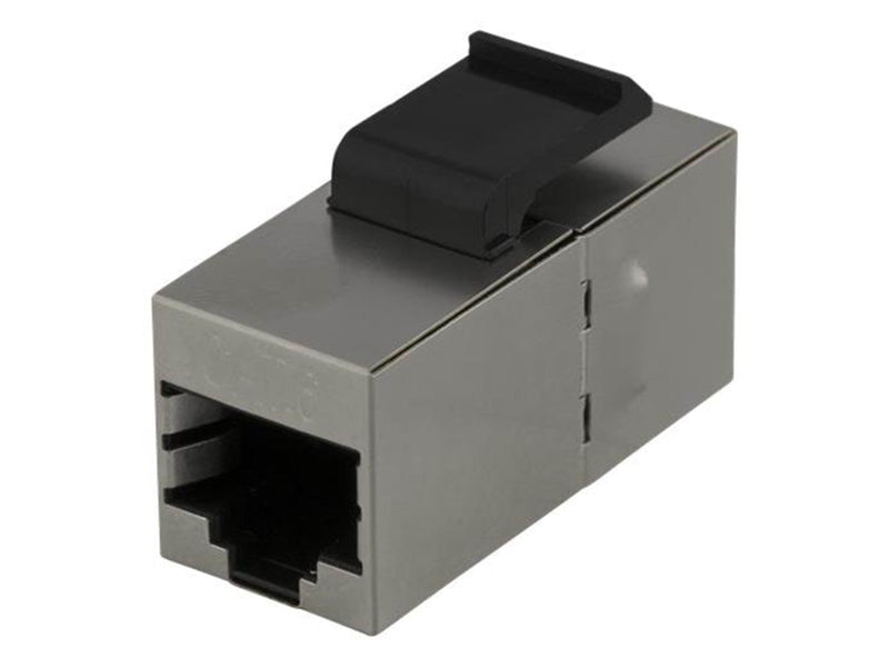 Deltaco MD-126 Cat6 Keystone Coupler Shielded 2xRJ45 plastic 180 metal