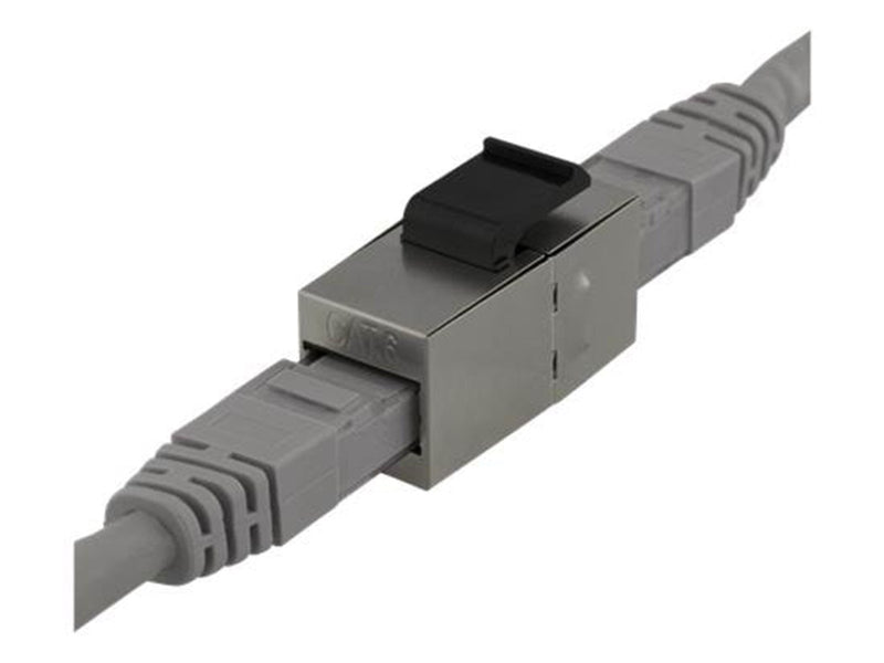 Deltaco MD-126 Cat6 Keystone Coupler Shielded 2xRJ45 plastic 180 metal