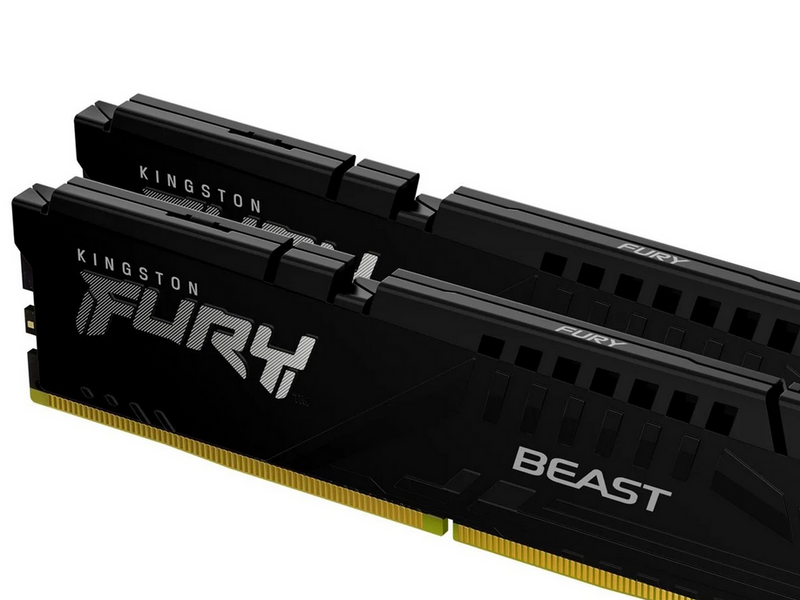 Kingston FURY Beast DDR5-6000 - 16GB - CL30 - Dual Channel (2 pcs) - AMD EXPO & Intel XMP - Schwarz