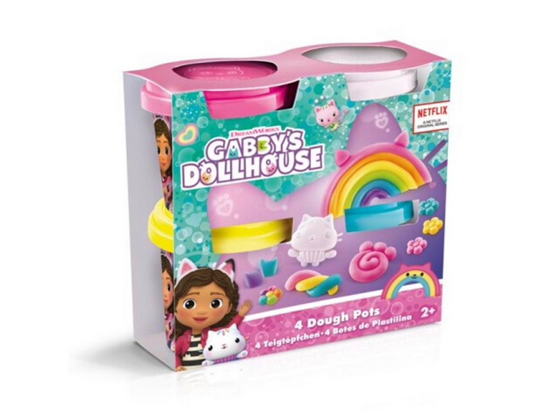 Gabby's Dollhouse Knete 4-Pack