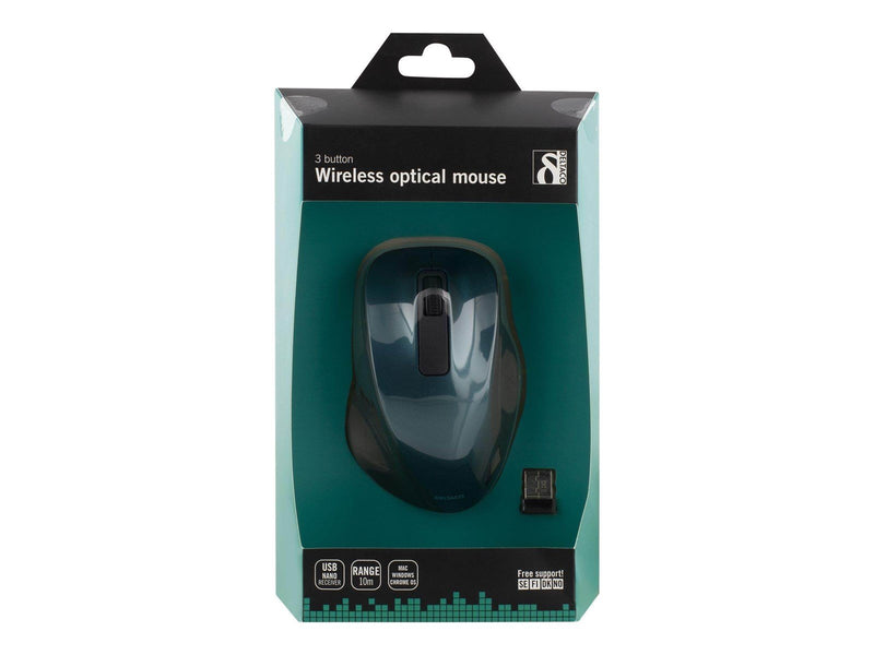 Deltaco MS-708 wireless optical mouse 1200 DPI blue - Maus (Blau)