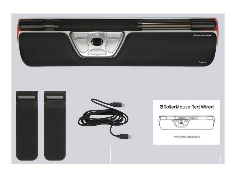 Contour RollerMouse Red - Zentrales Zeigegerät (Silber)