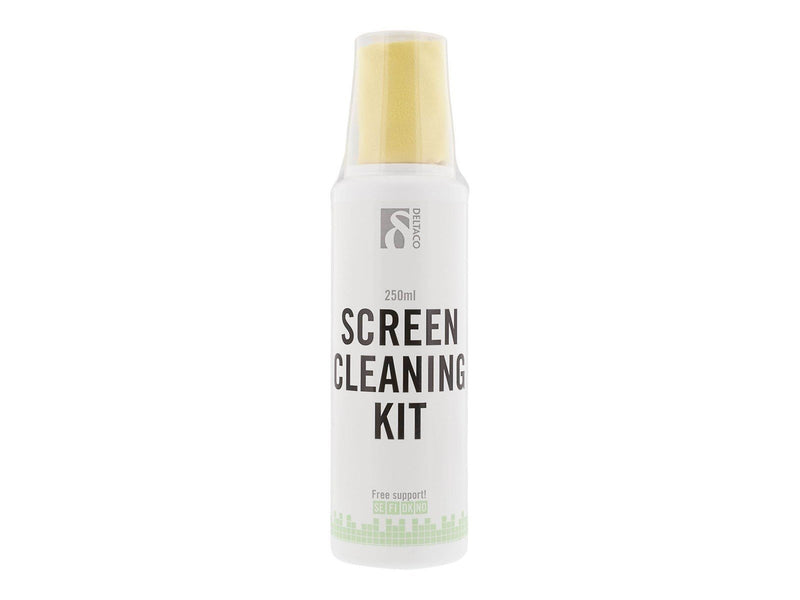 Deltaco Display cleaning kit 250ml + microfiber cloth