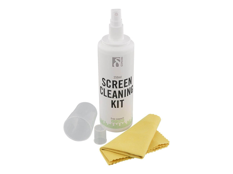 Deltaco Display cleaning kit 250ml + microfiber cloth
