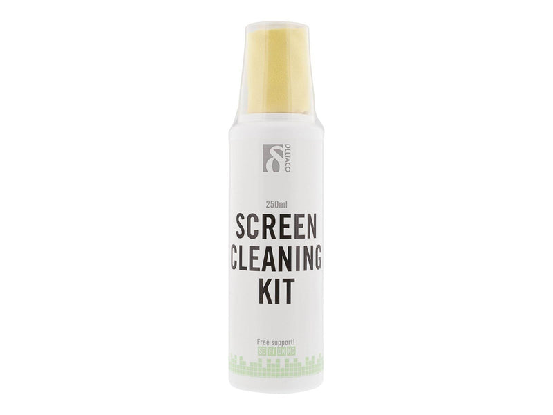 Deltaco Display cleaning kit 250ml + microfiber cloth