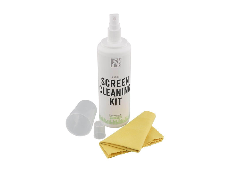 Deltaco Display cleaning kit 250ml + microfiber cloth