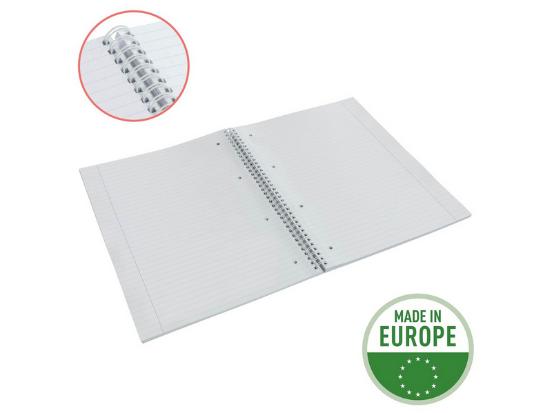 Esselte Colour'Breeze A4 Collegeblock liniert, Spiralbindung Blau