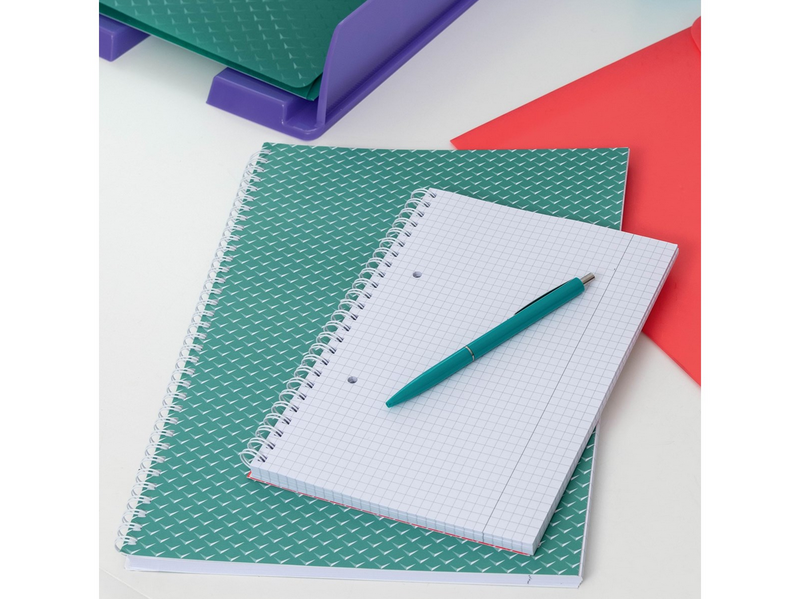 Esselte Colour'Breeze A4 Collegeblock liniert, Spiralbindung Blau