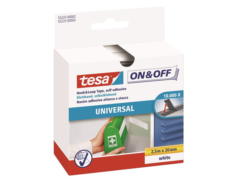 tesa On & Off Universal 20mm x 250cm White