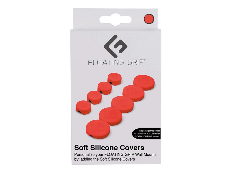 Floating Grip Wall Mount Covers (Red) - Sony PlayStation 5