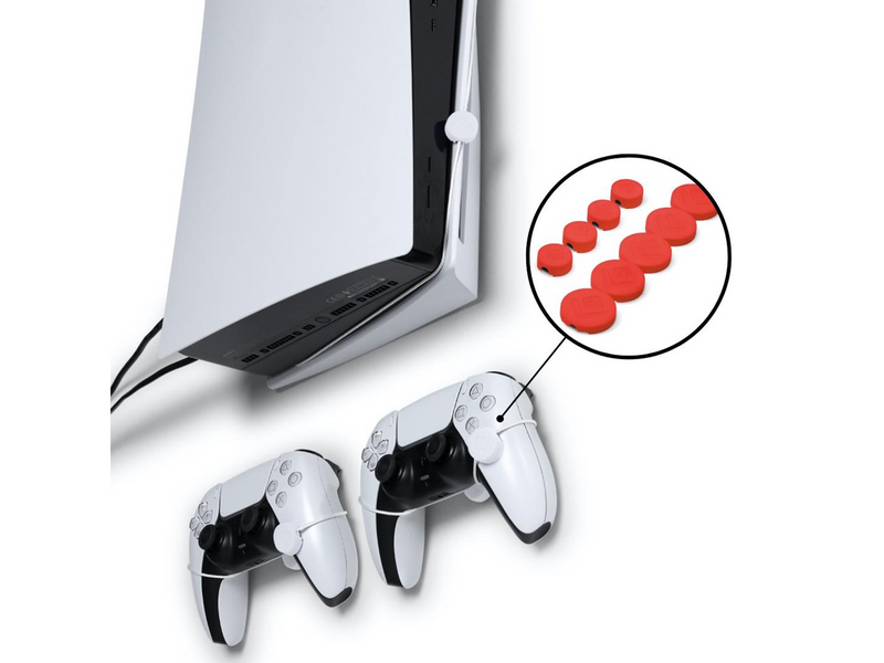 Floating Grip Wall Mount Covers (Red) - Sony PlayStation 5