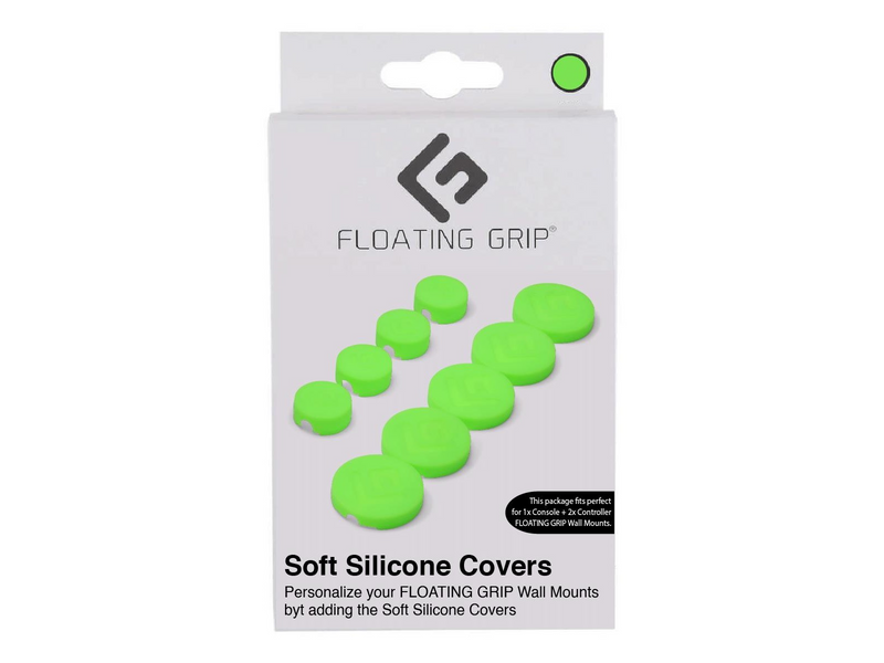 Floating Grip Wall Mount Covers (Green) - Miscellaneous - Sony PlayStation 5
