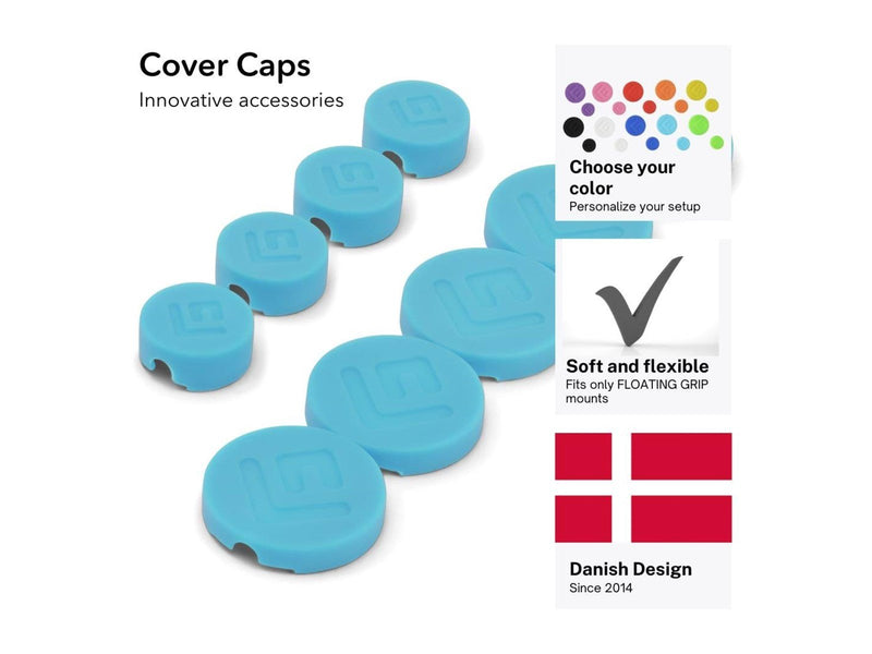 Floating Grip Wall Mount Covers (Turquoise)