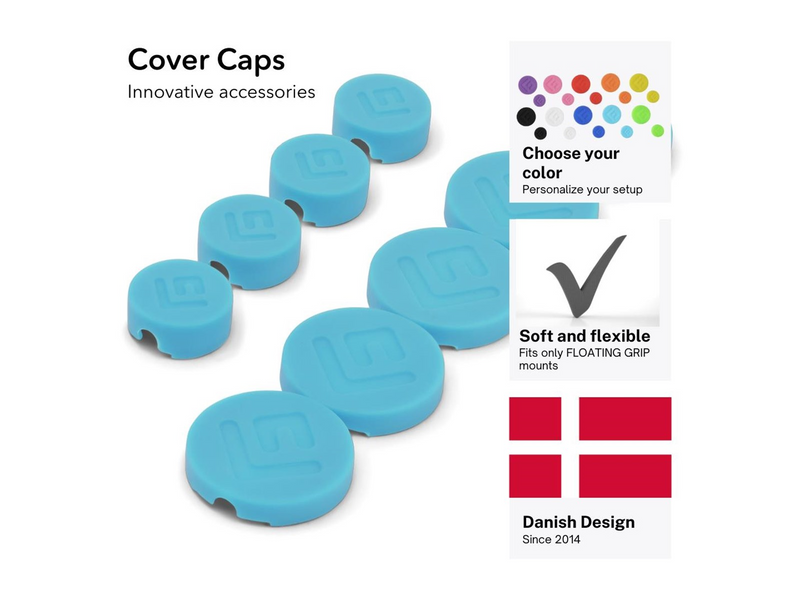 Floating Grip Wall Mount Covers (Turquoise)