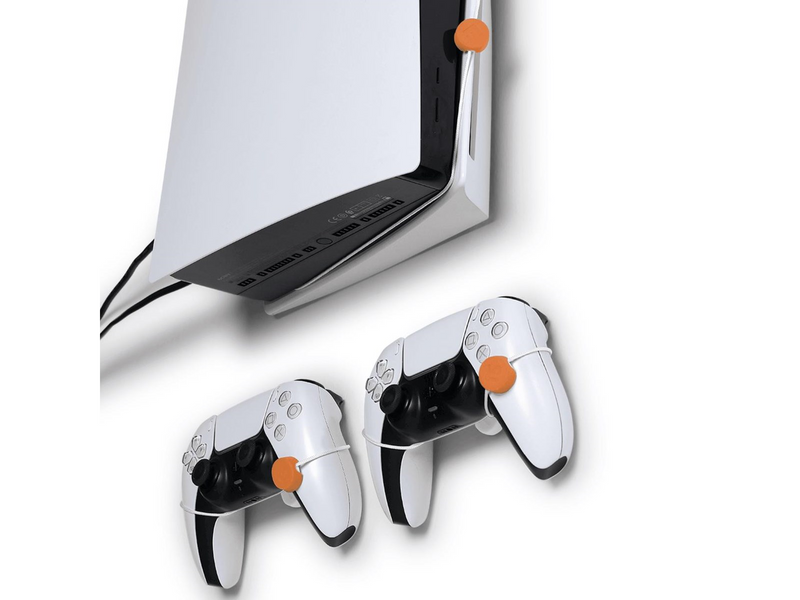 Floating Grip Soft Silicon Covers for wall mounts - Orange