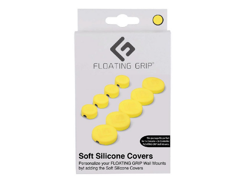 Floating Grip Soft Silicon Covers for wall mounts - Yellow