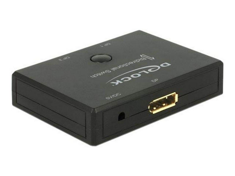 DeLOCK Displayport 2 - 1 Switch bidirectional 4K 60 Hz