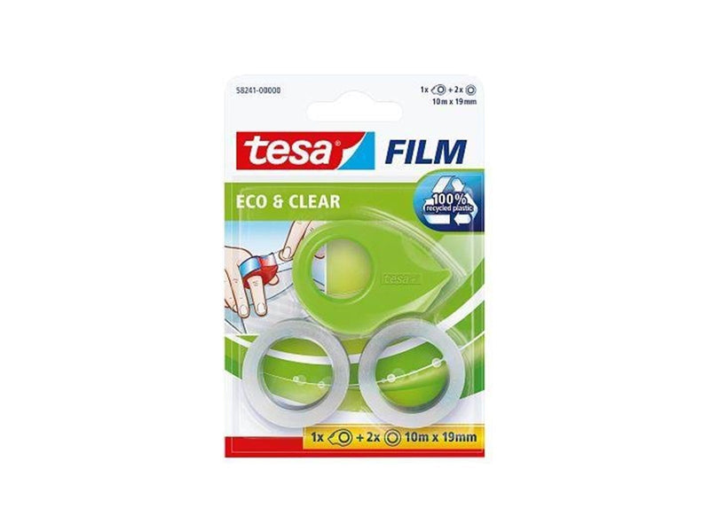 tesa Minidispenser ecoLogo + 2 rolls film eco&clear 10m x 19mm