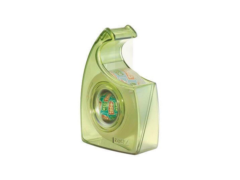 tesa film eco & clear 10m x 15mm + hand dispenser green