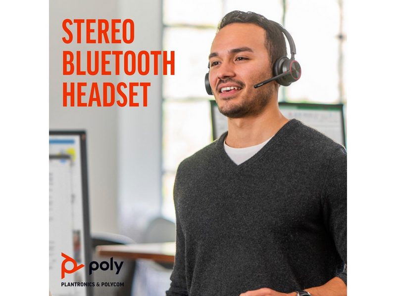 HP Poly Voyager 4320-M Microsoft Teams Certified Headset +BT700 dongle +Charging Stand (77Z32AA)