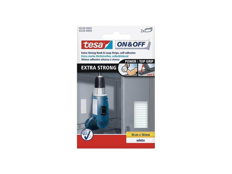 tesa On & Off Extra Strong Strips 50 mm : 10 cm