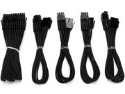 DUTZO Sleeved Power Extention Cable Kit (v2) - Schwarz