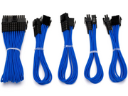 DUTZO Sleeved Power Extention Cable Kit (v2) - Blau