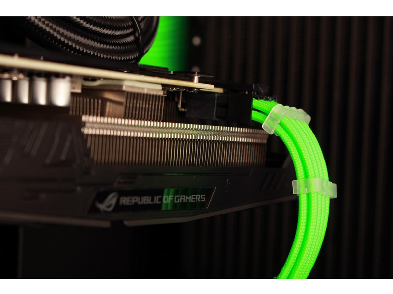 DUTZO Sleeved Power Extention Cable Kit (v2) - Grün