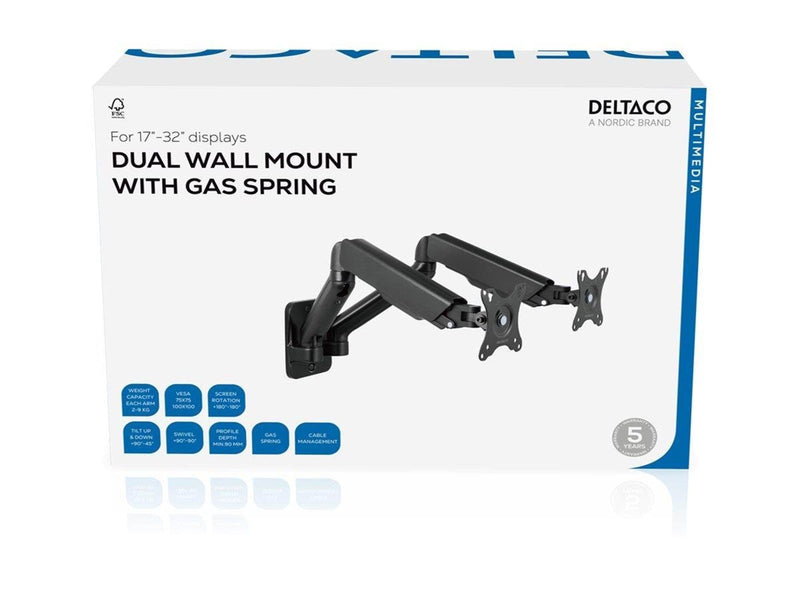 Deltaco Office Wall Mount - 17"-32"