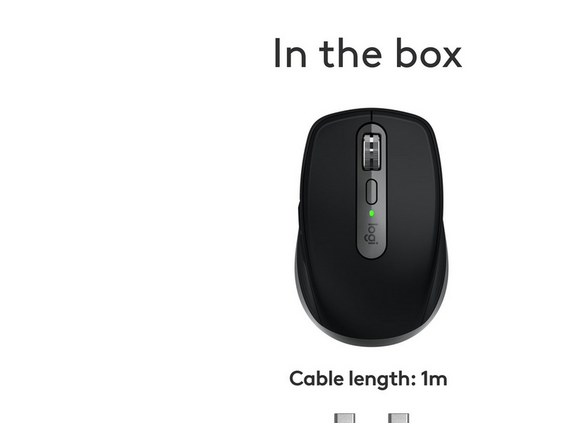 Logitech MX Anywhere 3S for MAC - Space Grey - Maus (Schwarz)