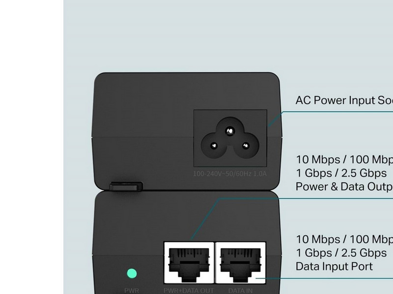 TP-Link POE260S 2.5G PoE+ Injector