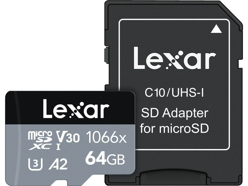 Lexar Professional SILVER 1066x MicroSD/SD - 160MB/s - 64GB