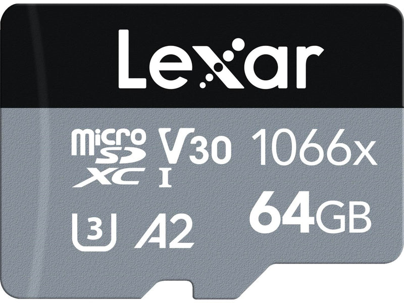 Lexar Professional SILVER 1066x MicroSD/SD - 160MB/s - 64GB
