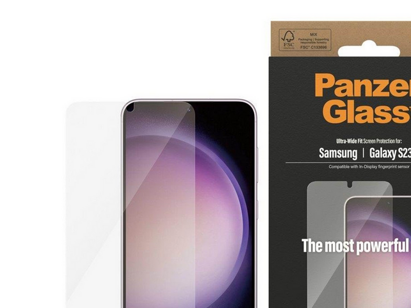 PanzerGlass Screen Protector Samsung Galaxy S23 Plus | Ultra-Wide Fit