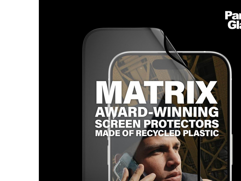 PanzerGlass MATRIX Screen Protector with D3O iPhone 15 Pro | Ultra-Wide Fit w. AlignerKit