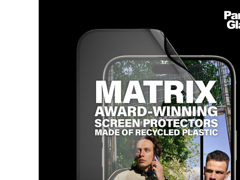 PanzerGlass MATRIX Screen Protector with D3O iPhone 15 Plus | Ultra-Wide Fit w. AlignerKit