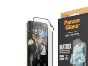 PanzerGlass MATRIX Screen Protector with D3O iPhone 15 Plus | Ultra-Wide Fit w. AlignerKit