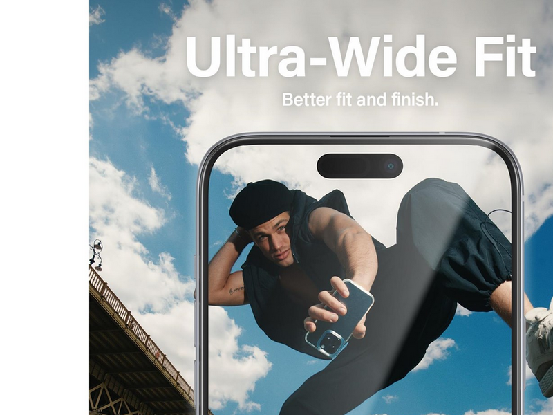 PanzerGlass MATRIX Screen Protector with D3O iPhone 15 Plus | Ultra-Wide Fit w. AlignerKit
